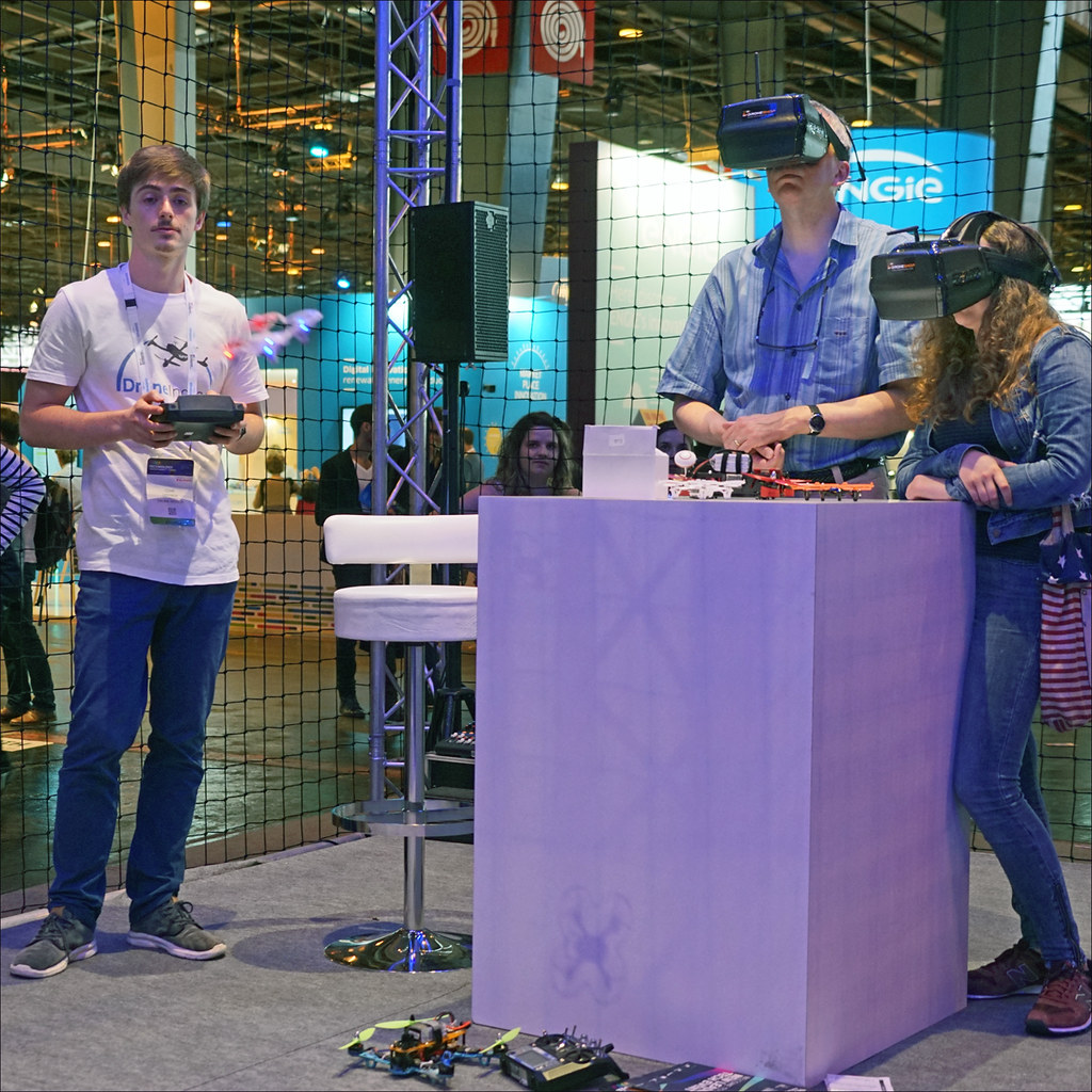 Stand de démonstration au salon VivaTech à Paris